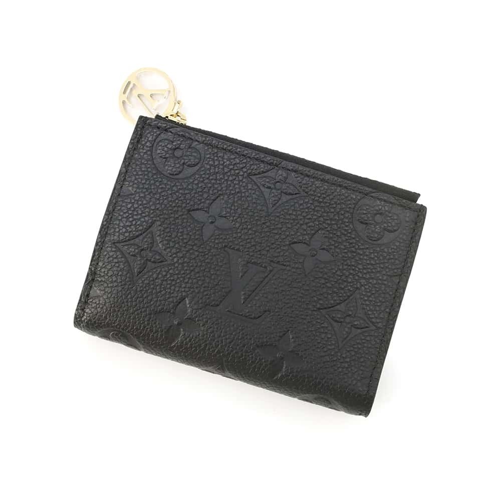 Louis Vuitton Bi Fold Wallet Monogram Empreinte Portefeuille Lisa Black
